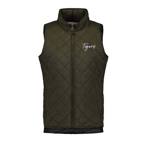 Women's Vintage Diamond Quilted Vest Thumbnail