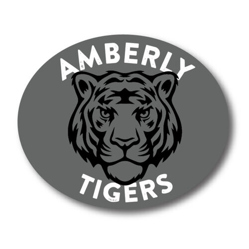 Amberly Tigers Oval Sticker Thumbnail