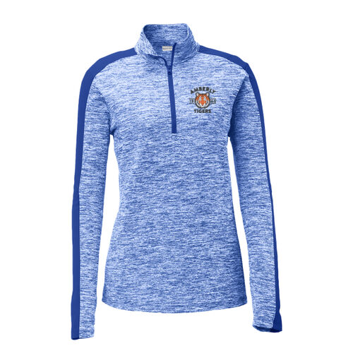Women's PosiCharge® Electric Heather Colorblock 1/4-Zip Pullover Thumbnail